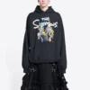 Balenciaga x THE SIMPSONS Baumwoll-Hoodie, weite Passform «Schwarz» 675003TLVG81000