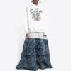 Balenciaga x THE SIMPSONS Baumwoll-Hoodie, weite Passform «White» 675003TLVG89016