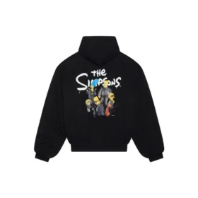 Balenciaga x The Simpsons Gepolsterter Bomber-Hoodie «Black» 657115TLVG71000