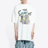 Balenciaga x THE SIMPSONS Oversize-Baumwoll-T-Shirt «White» 676589TLVG70901