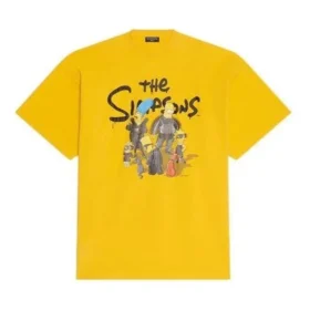 Balenciaga x THE SIMPSONS Oversize-T-Shirt aus Baumwolle «Yellow» 676589TLVG77200