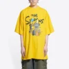 Balenciaga x THE SIMPSONS Oversize-T-Shirt aus Baumwolle «Yellow» 676589TLVG77200