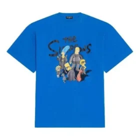 Balenciaga x The Simpsons Oversize-T-Shirt «Blue» 676589TLVG74210