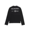 Balenciaga x WFP Langarm-T-Shirt, Medium Fit «Black» 612967THV841000