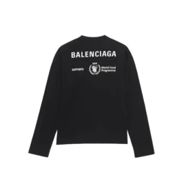 Balenciaga x WFP Langarm-T-Shirt, Medium Fit «Black» 612967THV841000