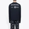 Balenciaga x WFP Langarm-T-Shirt, Medium Fit «Black» 612967THV841000
