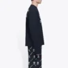 Balenciaga x WFP Langarm-T-Shirt, Medium Fit «Black» 612967THV841000