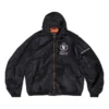Balenciaga x WFP Leichte Bomberjacke mit Kapuze «Black» 752178TLO251000