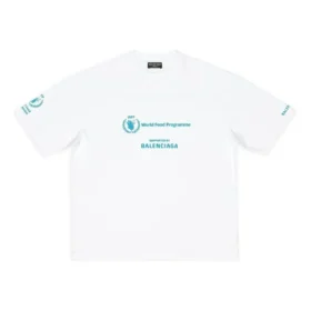 Balenciaga x WFP T-Shirt, Medium Fit «White» 612966TMVL29086