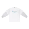 Balenciaga x WFP T-Shirt mit doppelten Ärmeln «White» 698089TMVL29086