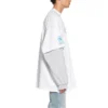 Balenciaga x WFP T-Shirt mit doppelten Ärmeln «White» 698089TMVL29086