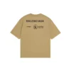 Balenciaga x WFP T-Shirt, mittlere Passform «Khaki» 612966THV849605
