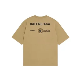 Balenciaga x WFP T-Shirt, mittlere Passform «Khaki» 612966THV849605
