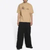 Balenciaga x WFP T-Shirt, mittlere Passform «Khaki» 612966THV849605