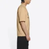 Balenciaga x WFP T-Shirt, mittlere Passform «Khaki» 612966THV849605