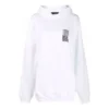 Barcode-Baumwoll-Hoodie «Weiss» 651799TKVE69040
