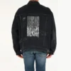 Barcode Destroyed-Denim-Jacke «Schwarz» 664329TBP471055