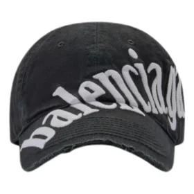 Baseballkappe mit diagonalem Logo «Black White» 680738410B21077