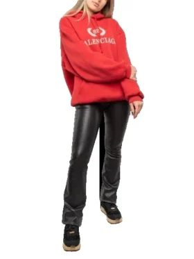 Baumwoll-Hoodie mit BB-Logo, Oversize, «Rot» 547765TCV316400