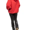 Baumwoll-Hoodie mit BB-Logo, Oversize, «Rot» 547765TCV316400
