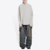 Baumwoll-Shirt, weite Passform «Cement Grey» 681688TKM102967