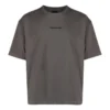 Baumwoll-T-Shirt mit gesticktem Logo «Grey» 612966TNVG91300