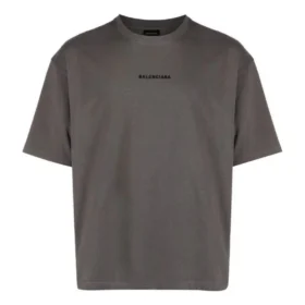 Baumwoll-T-Shirt mit gesticktem Logo «Grey» 612966TNVG91300