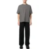 Baumwoll-T-Shirt mit gesticktem Logo «Grey» 612966TNVG91300