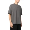 Baumwoll-T-Shirt mit gesticktem Logo «Grey» 612966TNVG91300
