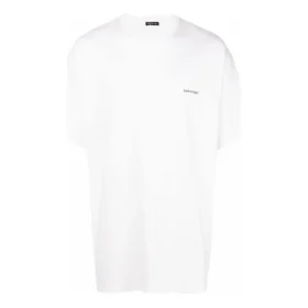 Baumwoll-T-Shirt mit kleinem Logo-Print «Weiss» 556151TYK289000
