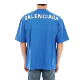 Baumwoll-T-Shirt mit Logo-Aufdruck auf der Rückseite «Blue» 570805THV808077