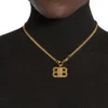 Bb 2.0 Strukturierte Halskette «Gold» 782981TZ99G0705