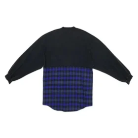 BB Authentic Patched Langarm-T-Shirt «Black Blue» 698227TMM085212