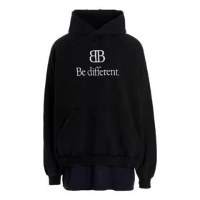 BB Be Different Hoodie mit Aufnähern «Schwarz» 720406TNVV11070