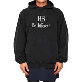 BB Be Different Popover-Hoodie «Black White» 720406TNVB41070