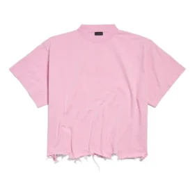 BB Classic Balenciaga Kurzes Oversize-T-Shirt «Pink» 783399TQVS85708