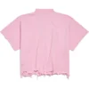 BB Classic Balenciaga Kurzes Oversize-T-Shirt «Pink» 783399TQVS85708