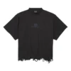 BB Classic Balenciaga kurzes Oversize-T-Shirt «Schwarz» 783399TQVS81083
