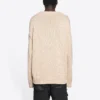 BB Laurel Crown Logo Rundhals-Strickpullover «Beige» 664369T32119028