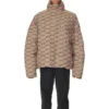 BB Monogram Pufferjacke «Beige-Braun» 681885TML339378