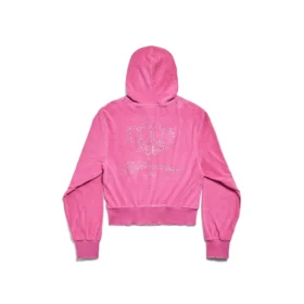 BB Motel Kapu-Hoodie mit Reissverschluss, tailliert «Dark Pink» 791755TQVU85803