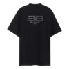 BB Paris Strass-T-Shirt, Medium Fit «Black Faded» 739784TOVU81055
