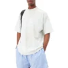 BB Paris Strass-T-Shirt, Medium Fit «Dirty White» 739784TOVU69012