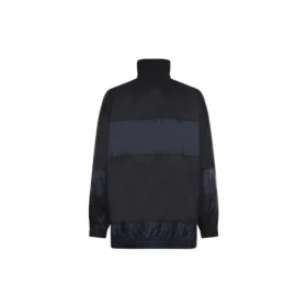 BB Patchwork-Nylon-Windjacke mit durchgehendem Reissverschluss «Navy Black» 623019TIO544100