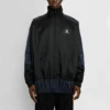 BB Patchwork-Nylon-Windjacke mit durchgehendem Reissverschluss «Navy Black» 623019TIO544100