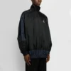 BB Patchwork-Nylon-Windjacke mit durchgehendem Reissverschluss «Navy Black» 623019TIO544100