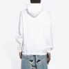 BB Pixel Hoodie in mittlerer Passform «Weiss» 578135TKVI89040