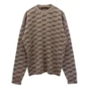 BB Rundhals-Strickpullover mit Allover-Muster «Beige» 733859T32539378