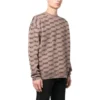 BB Rundhals-Strickpullover mit Allover-Muster «Beige» 733859T32539378