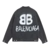 BB Sprayed Denim-Jacke, Large-Fit, «Dark Grey White» 678354TIWA21440